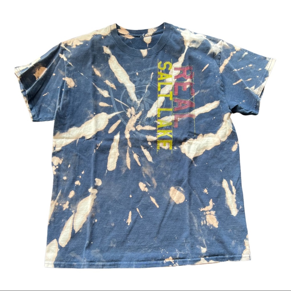 Repurposed bleached tee Real Salt Lake Soccer